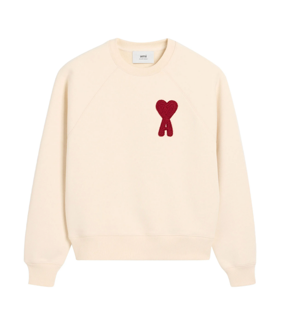 Ami Paris Sweatshirt De Coeur Rouge Patch