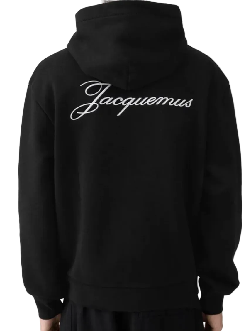 Jacquemus Hoodie Logo EmbroideryBlack