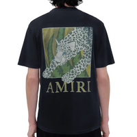 Amiri Leopard Tee Black