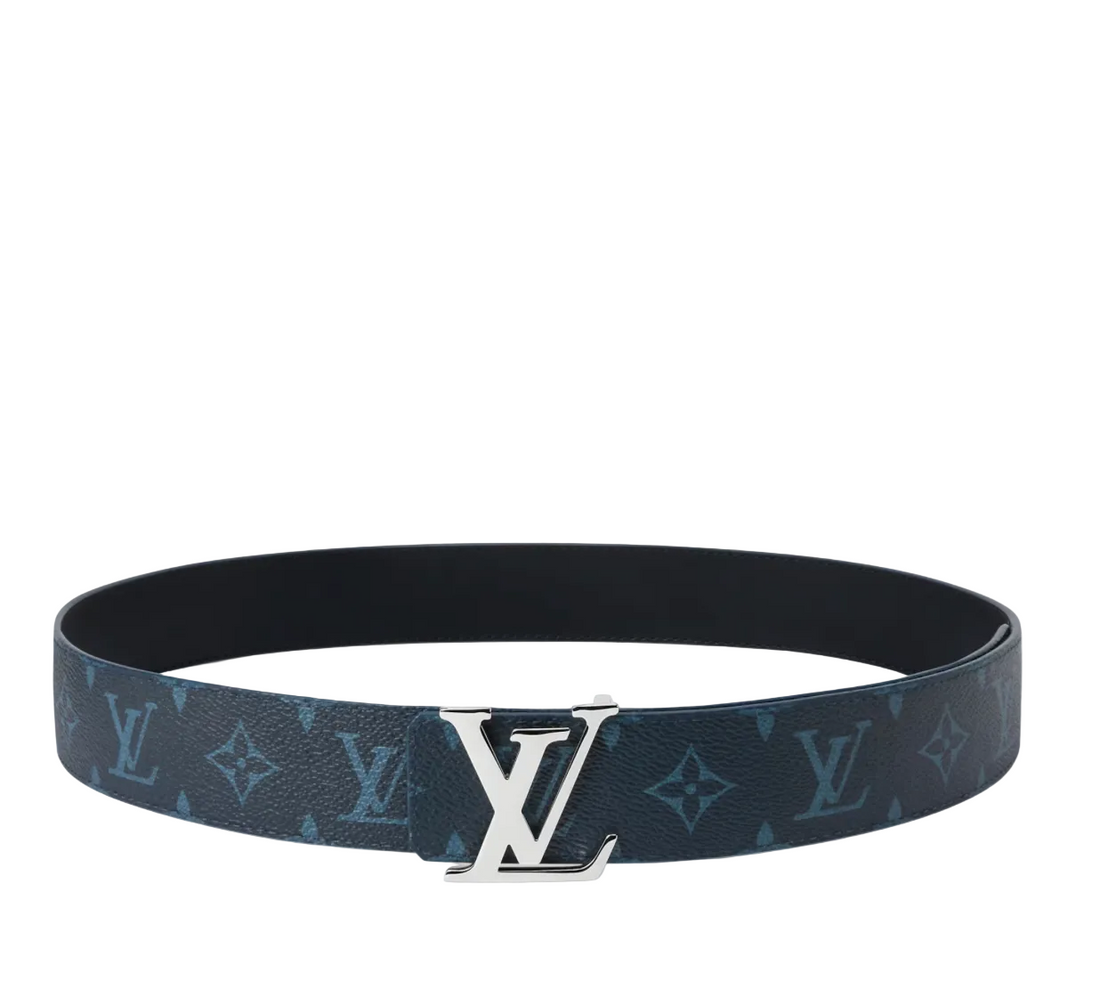 Louis Vuitton Initiales Monogram 40mm Reversible Belt Blue