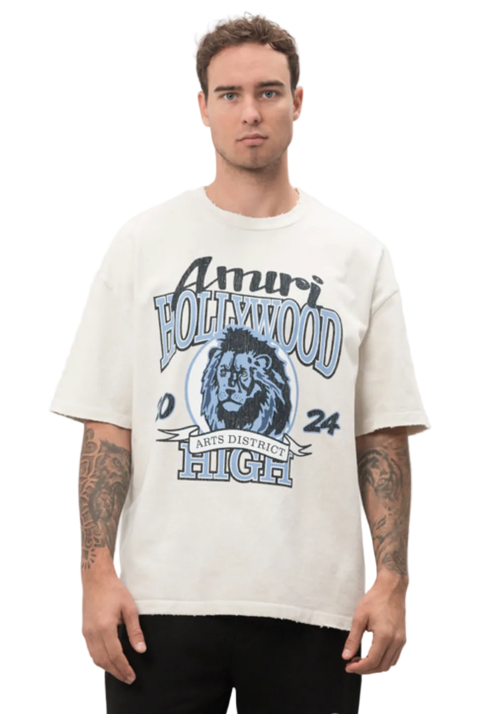 Amiri High Lion Skater Alabaster T-Shirt