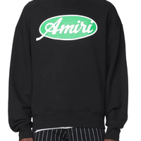 Amiri Oval Oversized Sweatshirt Black