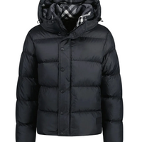 Burberry Logo Appliqué Nylon Puffer Jacket