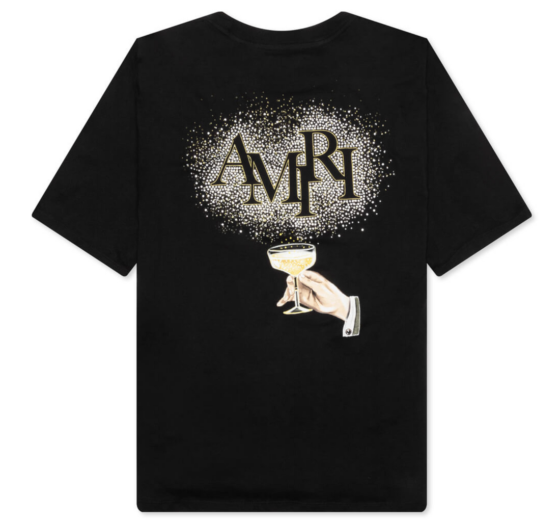 Amiri Crystal Champagne T-Shirt
