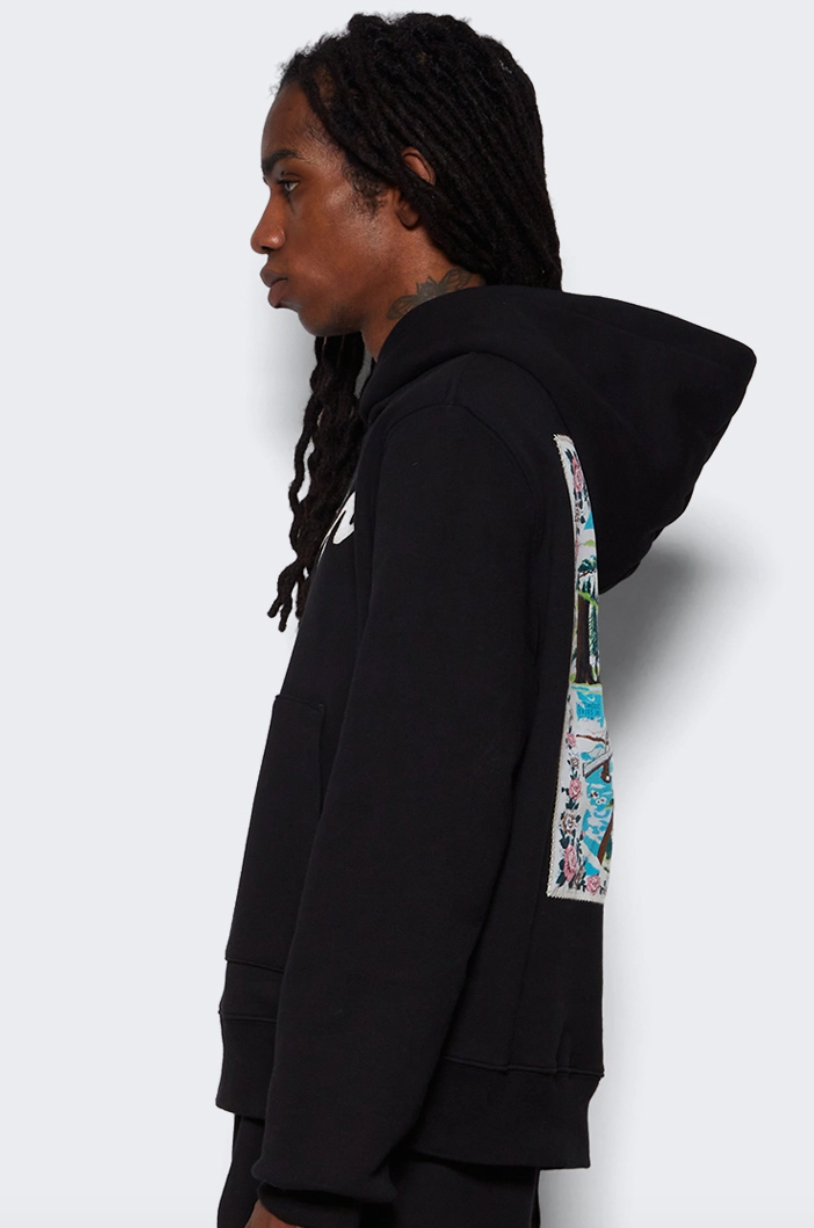 Amiri California Hawaiian Hoodie Black