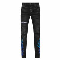 Amiri Bandana Flame Jeans Aged