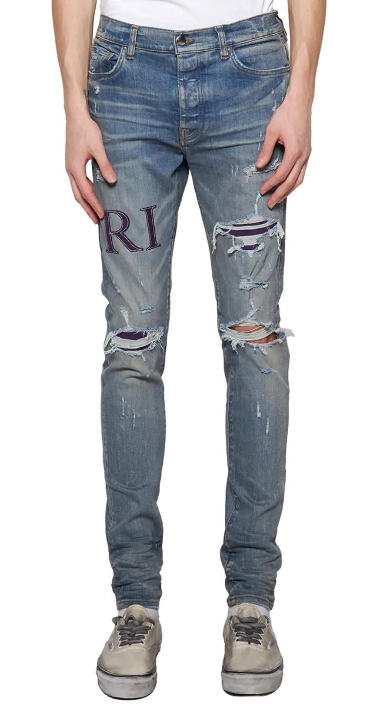 Amiri Serif Logo Jeans Clay Indigo