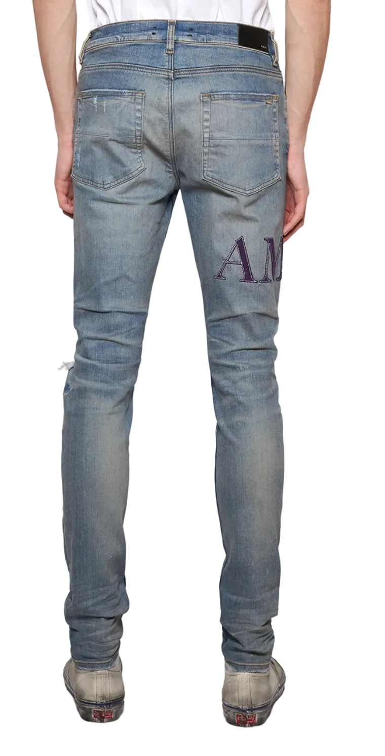 Amiri Serif Logo Jeans Clay Indigo