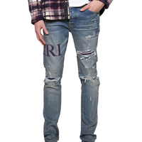 Amiri Serif Logo Jeans Clay Indigo