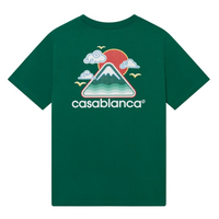 Casablanca Green Montagne Ondulee T-shirt