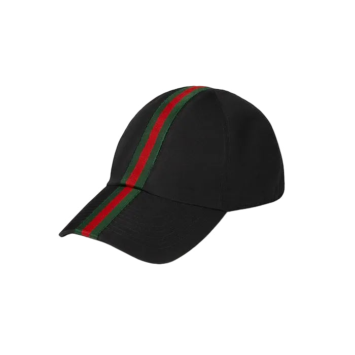 Gucci Web Baseball Cap Black