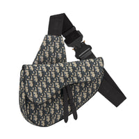Dior Oblique Jacquard Saddle Bag