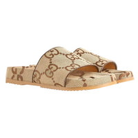 Gucci Jumbo GG Canvas Slides