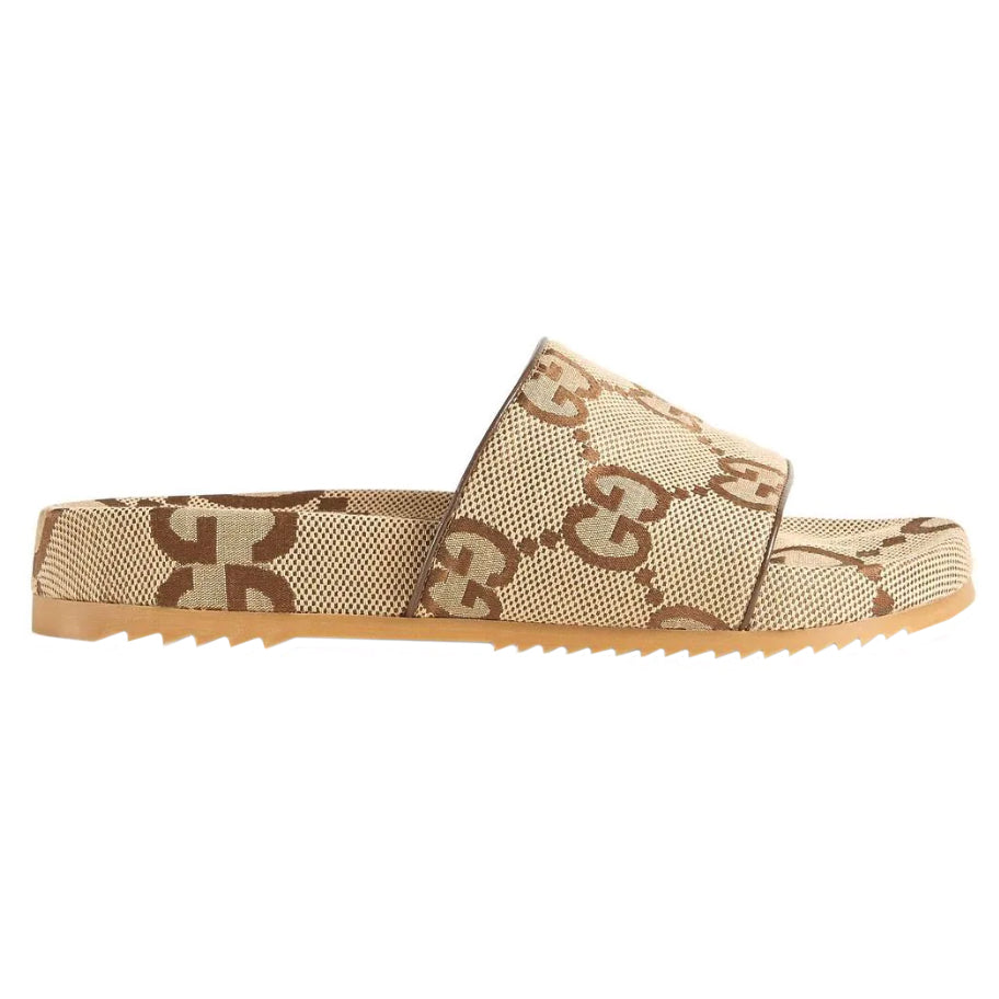 Gucci Jumbo GG Canvas Slides