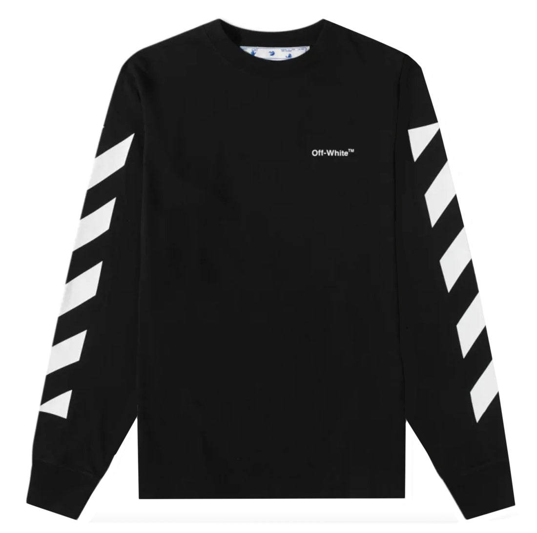 Off-White Diag Helvetica Longsleeve T-Shirt