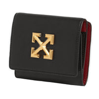 Off-White Jitney Leather Flap Wallet Women