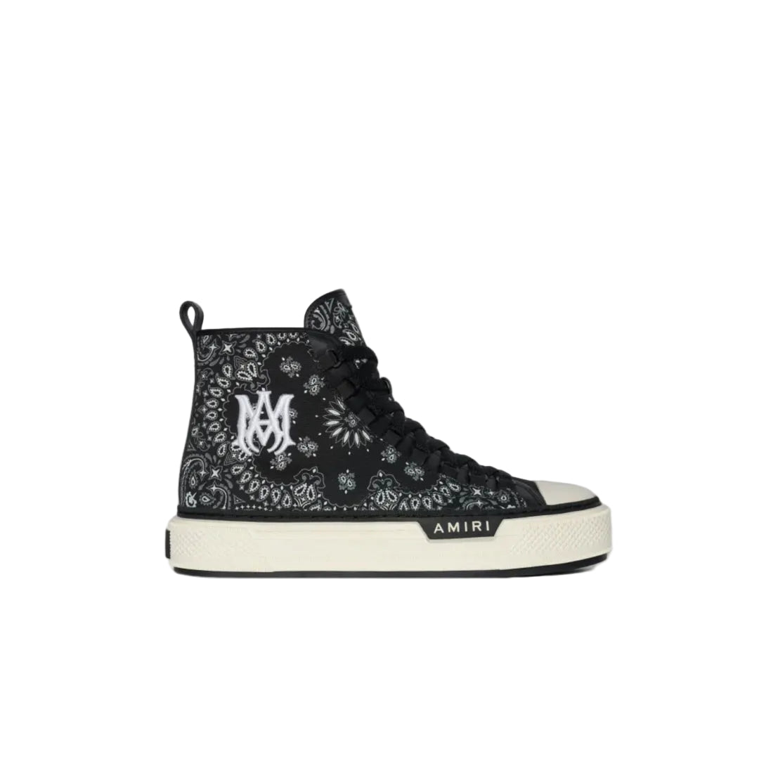Amiri Bandana MA Logo Court Hi Black White