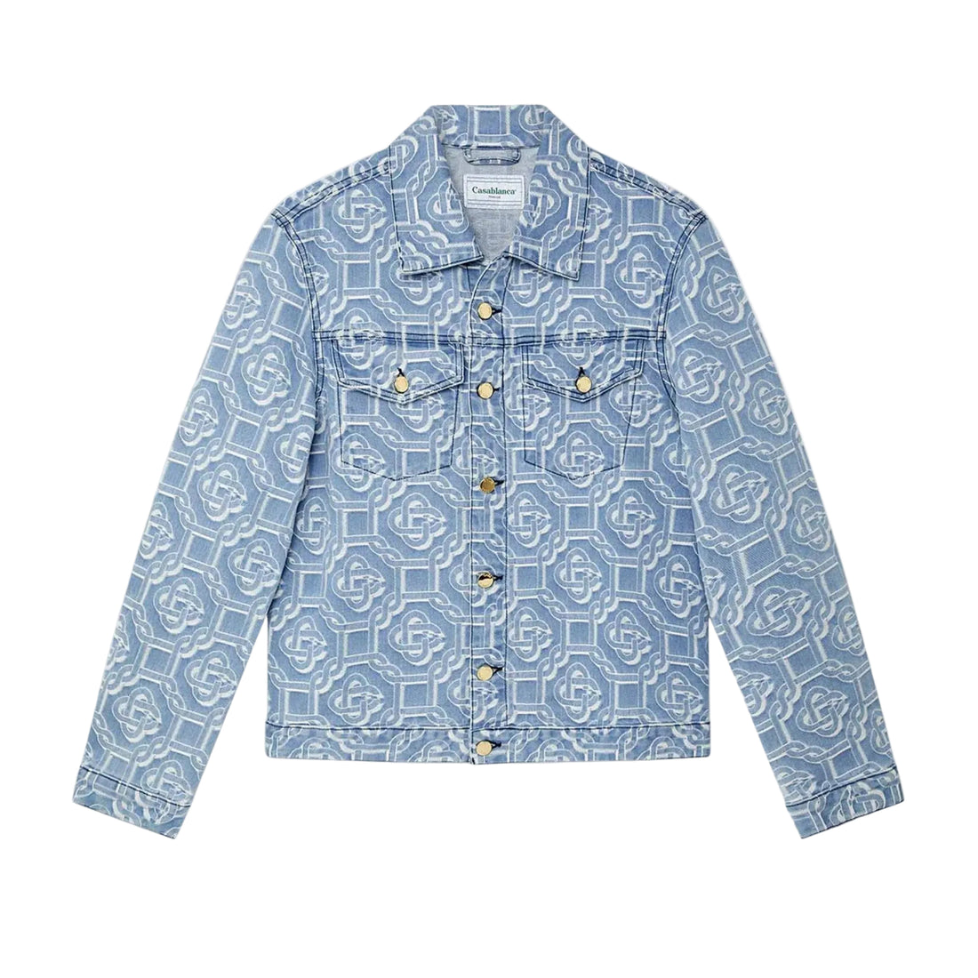 Casablanca Denim Jacket Bleached Classic Monogram