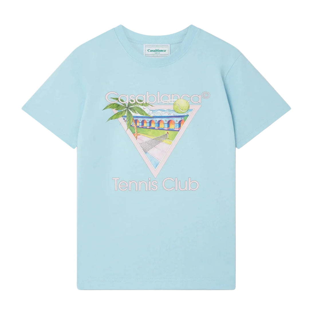 Casablanca Tennis Club Icon T-Shirt Blue