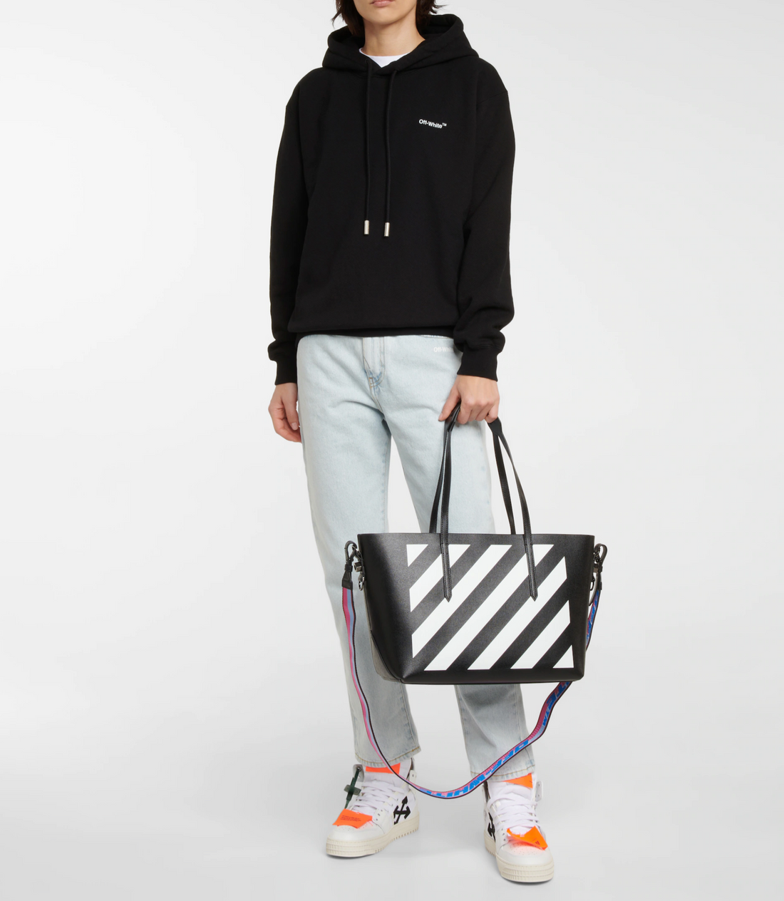 Off-White Diag Leather Tote Shopper