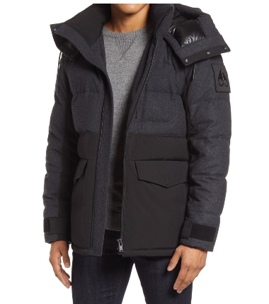 Moose Knuckles Hooded Down Puffer Jacket