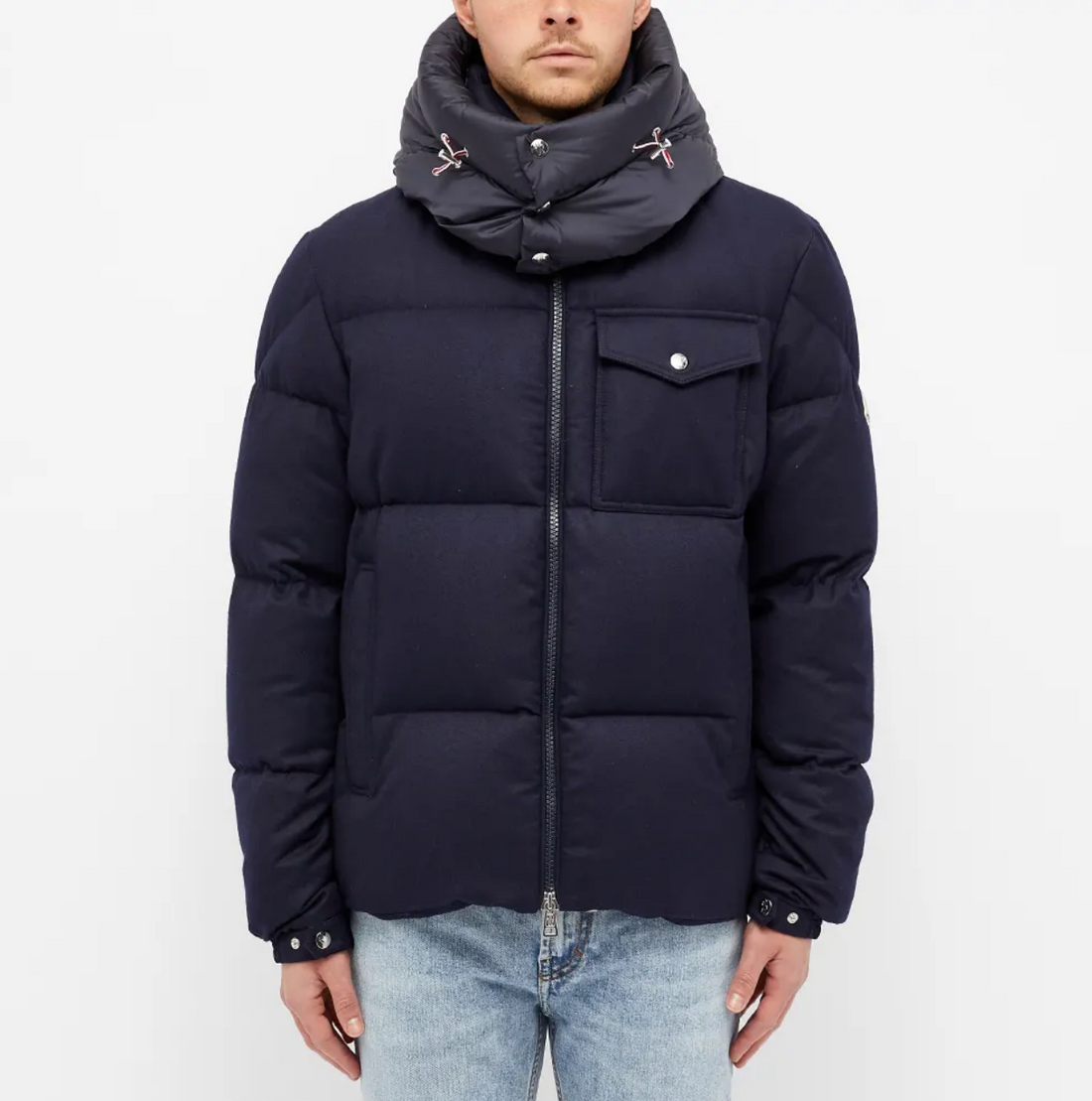 Moncler Brazeau Virgin Wool Down Jacket