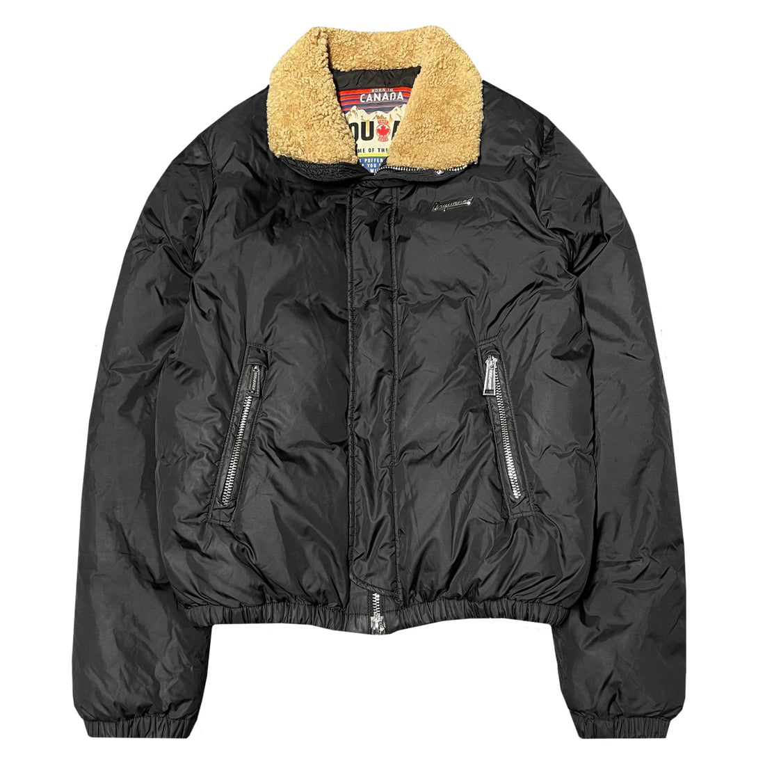 Dsquared Fur Down Bomber Jacket