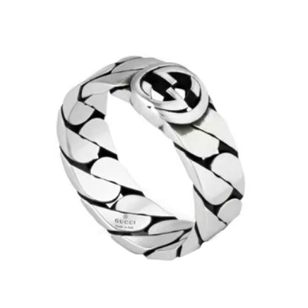 Gucci Interlocking G Silver Ring