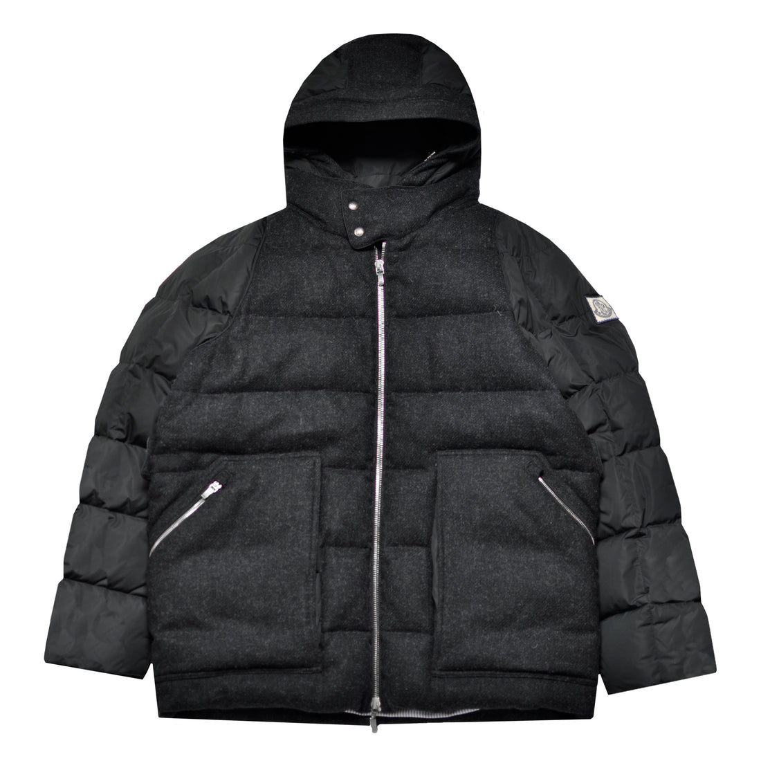 Moncler Gamme Bleu Hooded Down Jacket