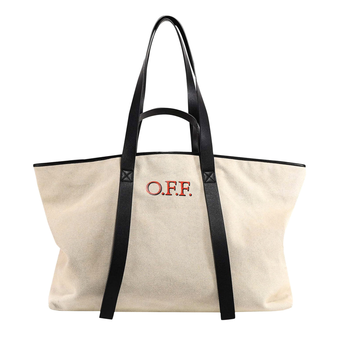 Off-White Canvas Tote Bag
